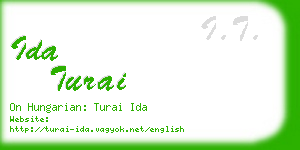 ida turai business card